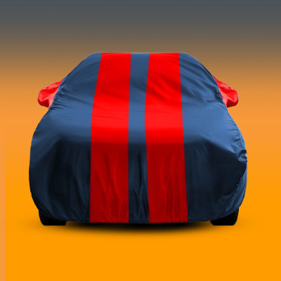 AUTO ALAXON Car Cover For Audi Q7 (With Mirror Pockets)(Blue, Red)