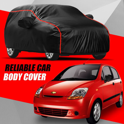 Swarish Car Cover For Chevrolet Spark (With Mirror Pockets)(Multicolor)