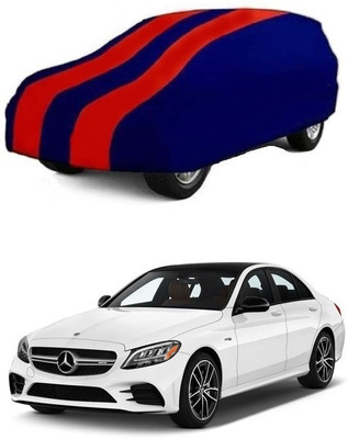 prajapati Car Cover For Mercedes Benz C-Class C220 CDI (Without Mirror Pockets)(Red, Blue)