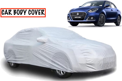 AXLOZ Car Cover For Maruti Suzuki Dzire (With Mirror Pockets)(Silver)