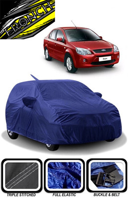 FRONCH Car Cover For Ford Ikon (With Mirror Pockets)(Blue)