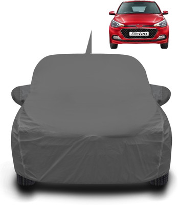 Caronix Car Cover For Hyundai Elite i20 (With Mirror Pockets)(Grey)