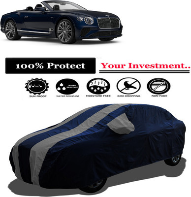 Amexride Car Cover For Bentley Continental GT Speed Convertible Petrol (With Mirror Pockets)(Grey)