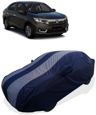 Coxtor Car Cover For Honda Amaze (With Mirror Pockets)(Grey)