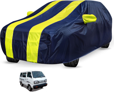 Auto Hub Car Cover For Maruti Suzuki Omni (Without Mirror Pockets)(Black, Yellow)