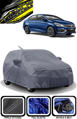 FRONCH Car Cover For Maruti Suzuki Ciaz, Ciaz RS ZDi Plus SHVS (With Mirror Pockets)(Grey)