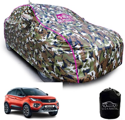 G G K RANTAL Car Cover For Tata Nexon (With Mirror Pockets)(Silver)