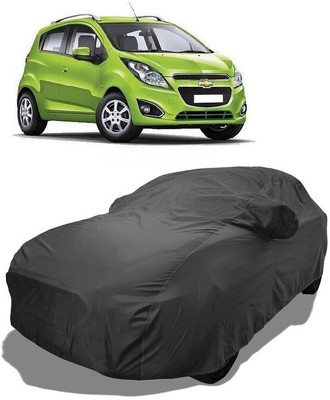 Coxtor Car Cover For Chevrolet Beat (With Mirror Pockets)(Grey)