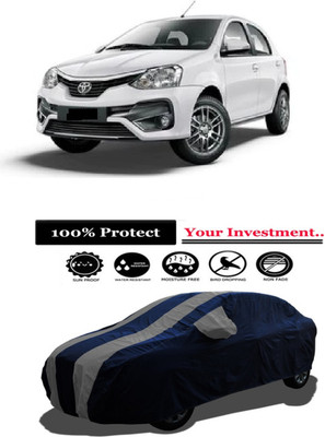 Amexride Car Cover For Toyota Etios Liva 1.4 GD Diesel (With Mirror Pockets)(Grey)