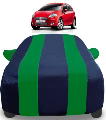 Auto Hub Car Cover For Fiat Punto (With Mirror Pockets)(Green)