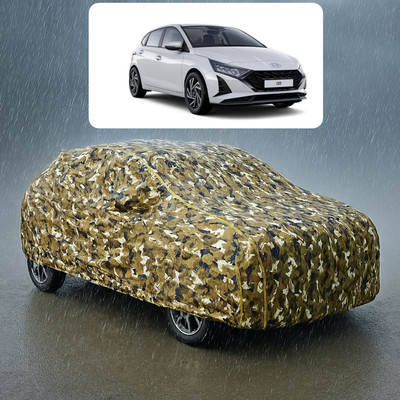 GOSHIV-car and bike accessories Car Cover For Hyundai i20 (With Mirror Pockets)(Yellow)