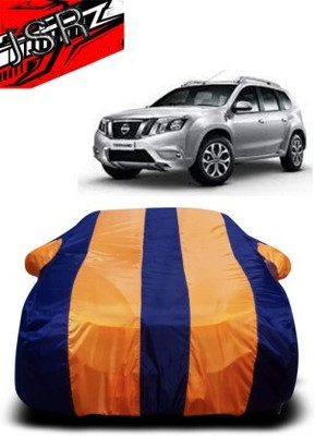 J S R Car Cover For Nissan Terrano (With Mirror Pockets)(Orange, Blue)