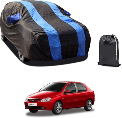 CODOKI Car Cover For Tata Indigo CS (With Mirror Pockets)(Blue)
