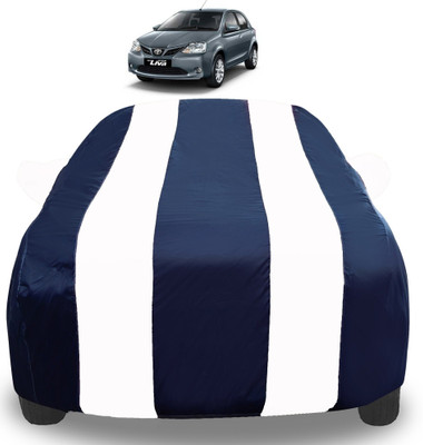 Auto Hub Car Cover For Toyota Etios Liva (With Mirror Pockets)(White)
