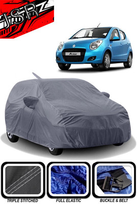 J S R Car Cover For Maruti Suzuki A-Star (With Mirror Pockets)(Grey)