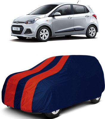 MoTRoX Car Cover For Hyundai i10 (Without Mirror Pockets)(Red, Blue)