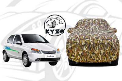 KYZO Car Cover For Tata Indica (With Mirror Pockets)(Multicolor)