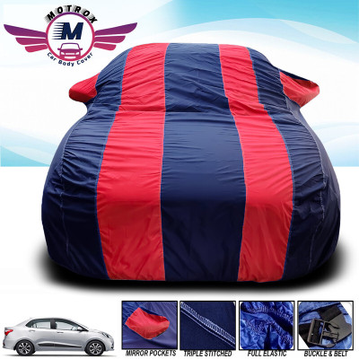 MoTRoX Car Cover For Tata Indica Vista (With Mirror Pockets)(Red, Blue)