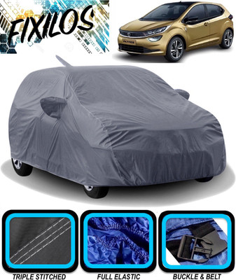 FIXILOS Car Cover For Tata Altroz (With Mirror Pockets)(Grey)