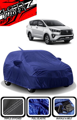 J S R Car Cover For Toyota Innova Crysta 2.4 GX MT 8S (With Mirror Pockets)(Blue)