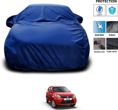 GOSHIV-car and bike accessories Car Cover For Maruti Suzuki Alto K10 (With Mirror Pockets)(Blue)