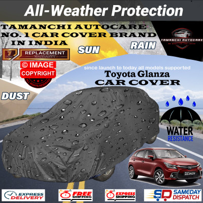 Tamanchi Autocare Car Cover For Toyota Glanza(Grey)