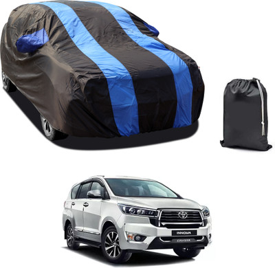 PAGORA Car Cover For Toyota Innova Crysta (With Mirror Pockets)(Blue)