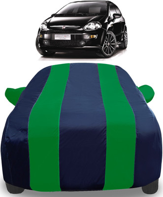 Auto Hub Car Cover For Fiat Punto Evo (With Mirror Pockets)(Green)