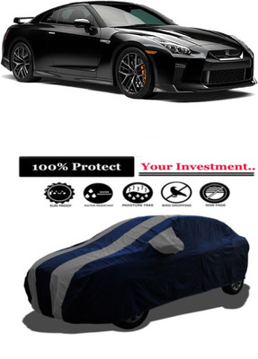 Amexride Car Cover For Nissan GT-R 3.8 V6 (With Mirror Pockets)(Grey)