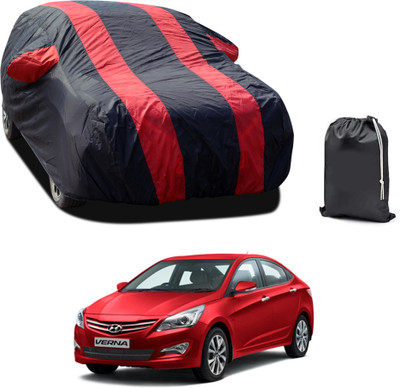 PAGORA Car Cover For Hyundai Fluidic Verna (With Mirror Pockets)(Red, For 2019, 2020, 2021, 2022, 2023 Models)