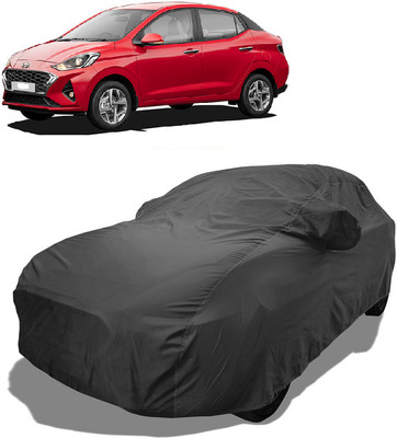Coxtor Car Cover For Hyundai Aura S AMT Petrol (With Mirror Pockets)(Grey)