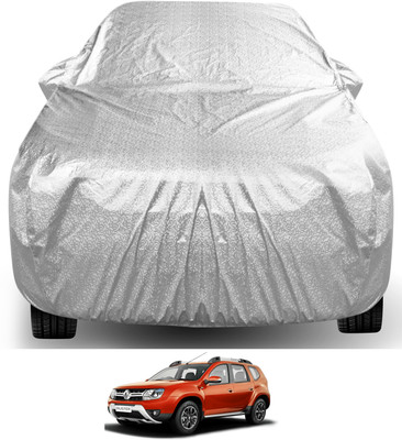 Auto Hub Car Cover For Renault Duster (With Mirror Pockets)(Silver)
