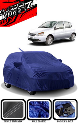 J S R Car Cover For Tata Indica V2 (With Mirror Pockets)(Blue)