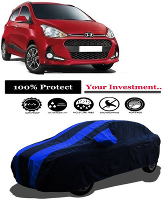 Amexride Car Cover For Hyundai i10 1.2L (With Mirror Pockets)(Multicolor)