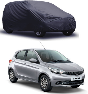 ROYAL AUTO MART Car Cover For Tata Tiago (Without Mirror Pockets)(Grey)