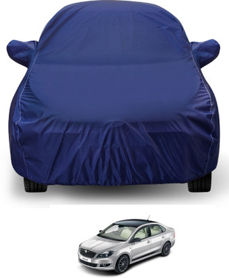 Auto Hub Car Cover For Skoda Rapid (With Mirror Pockets)(Blue)