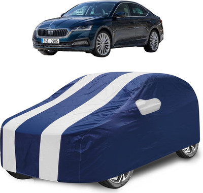 Caronix Car Cover For Skoda New Octavia (With Mirror Pockets)(White)