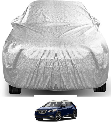 Auto Hub Car Cover For Nissan Kicks (With Mirror Pockets)(Silver)