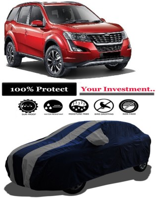 Amexride Car Cover For Mahindra XUV500 W11 AT Diesel (With Mirror Pockets)(Grey)