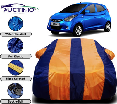 AUCTIMO Car Cover For Hyundai Eon (With Mirror Pockets)(Multicolor)