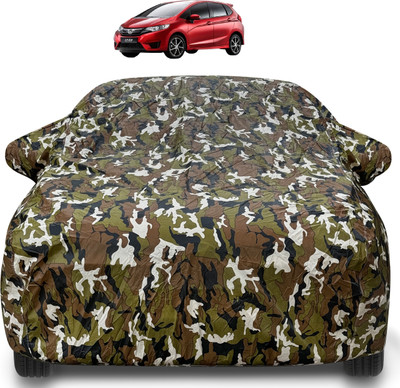 Caronix Car Cover For Honda Jazz (With Mirror Pockets)(Brown)