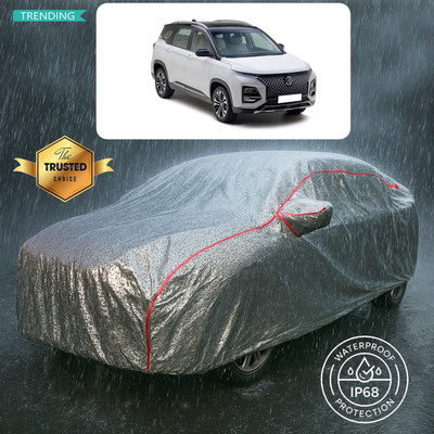 GOSHIV-car and bike accessories Car Cover For MG Hector (With Mirror Pockets)(Silver)