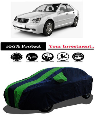 Amexride Car Cover For Mercedes Benz C-Class W203 (With Mirror Pockets)(Green)