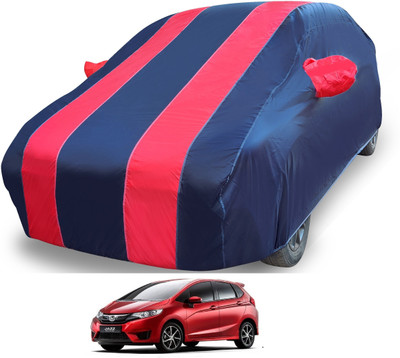 MOCKHE Car Cover For Honda Jazz (With Mirror Pockets)(Red)