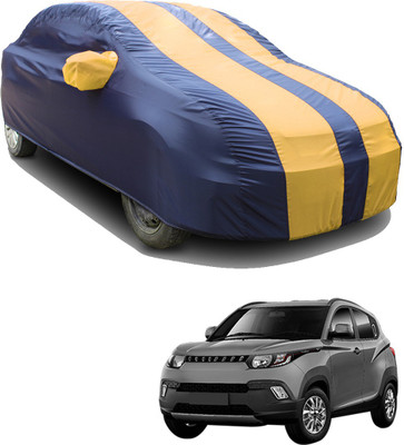 SS FOR YOUR SMART NEEDS Car Cover For Mahindra KUV100 (With Mirror Pockets)(Blue, Yellow)