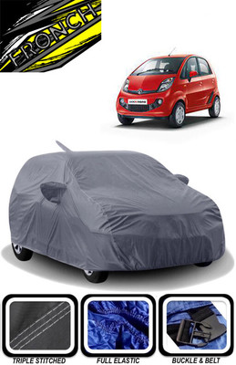 FRONCH Car Cover For Tata Nano (With Mirror Pockets)(Grey)