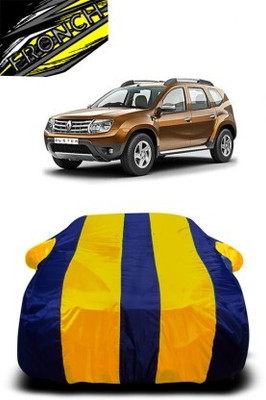 FRONCH Car Cover For Renault Duster (With Mirror Pockets)(Yellow, Blue)