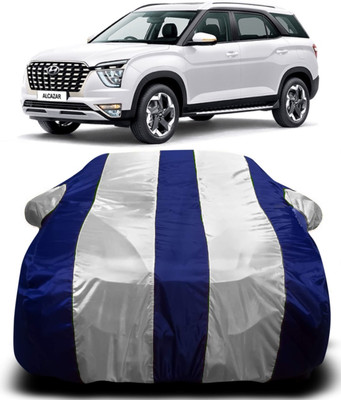 MAVENS Car Cover For Hyundai Alcazar (With Mirror Pockets)(Multicolor)