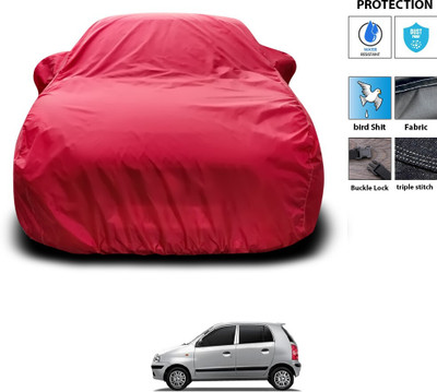 PAGORA Car Cover For Hyundai Santro Xing (With Mirror Pockets)(Maroon)