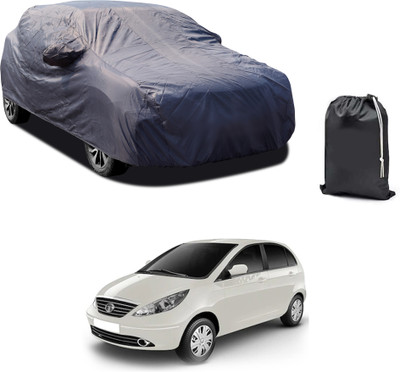 GOSHIV-car and bike accessories Car Cover For Tata Vista Tech (With Mirror Pockets)(Grey)